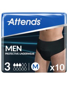 Attends Men Protective Underwear 3 Medium (900ml) 10 Pack - mobile