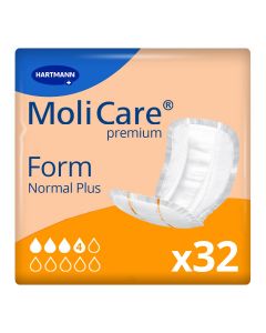 MoliCare Premium Form Normal Plus (1493ml) 32 Pack