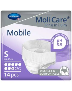 MoliCare Premium Mobile Pants Super Plus Small (1791ml) 14 Pack - mobile