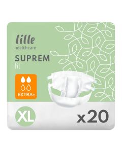 Lille Healthcare Suprem Fit Extra+ X Large (3200ml) 20 Pack - mobile