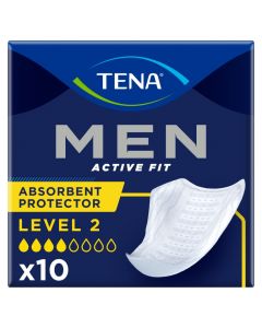 TENA Men Active Fit Absorbent Protector Level 2 (450ml) 10 Pack - mobile