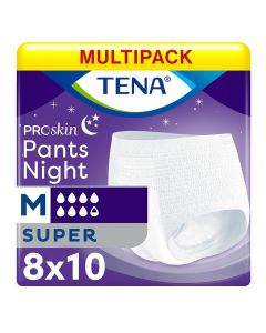 Multipack 8x TENA Pants Night Super Medium (2010ml) 10 Pack