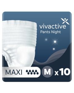 Vivactive Pants Night Medium (2300ml) Pack of 10 - Mobile
