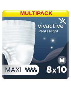 Multipack 8x Vivactive Pants Night Maxi Medium (2200ml) 10 Pack