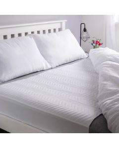 Washable Bed Pad White With Tuck In Sides (4000ml) Double