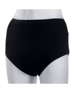 Women&#039;s Absorbent Brief Black (450ml) Small
