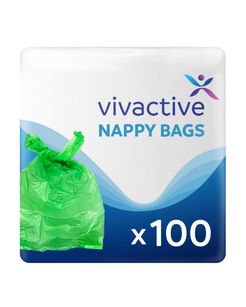 Vivactive Incontinence Nappy Disposal Bags XL 100 Pack
