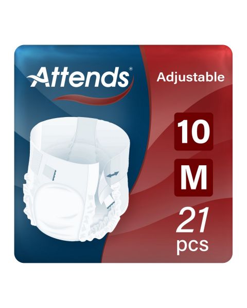 Attends Adjustable 10 Medium (2616ml) 21 Pack