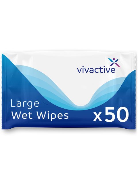 Vivactive Large Wet Wipes 50 Pack