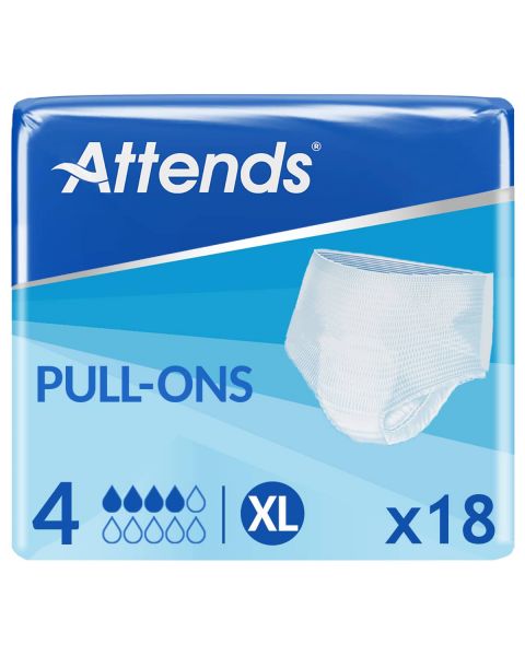 Attends Pull-Ons 4 XL (1186ml) 18 Pack