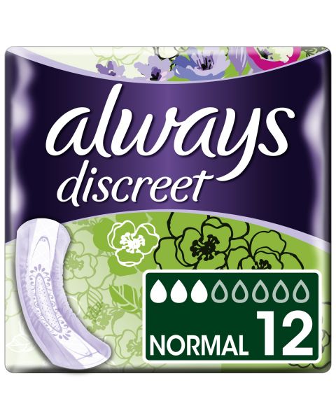 Always Discreet Pads Normal 12 Pack