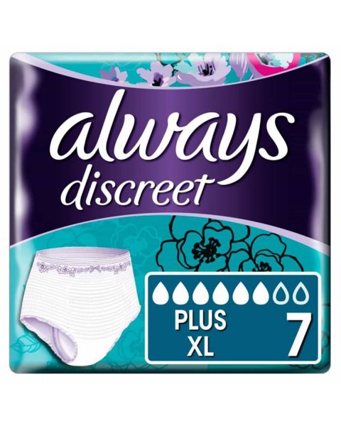Always Discreet Pants Plus XL 7 Pack