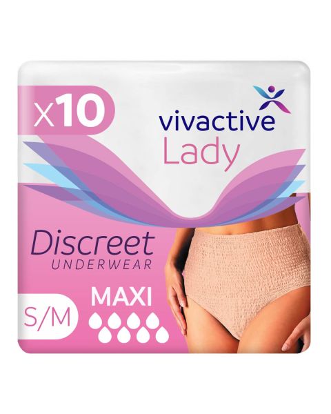 Vivactive Lady Discreet Underwear Maxi Small/Medium (2200ml) 10 Pack