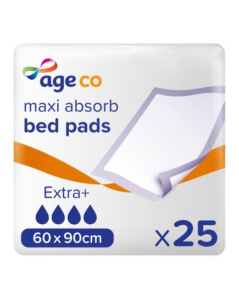 Age Co Maxi Absorb Disposable Bed Pads 60x90cm (2090ml) 25 Pack