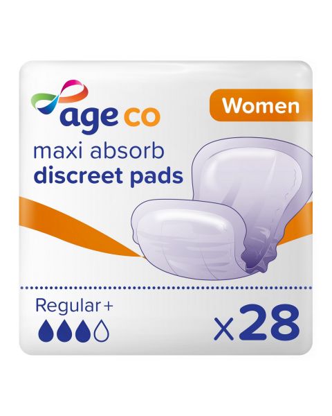 Age Co Women&#039;s Maxi Absorb Discreet Pads (1000ml) 28 Pack