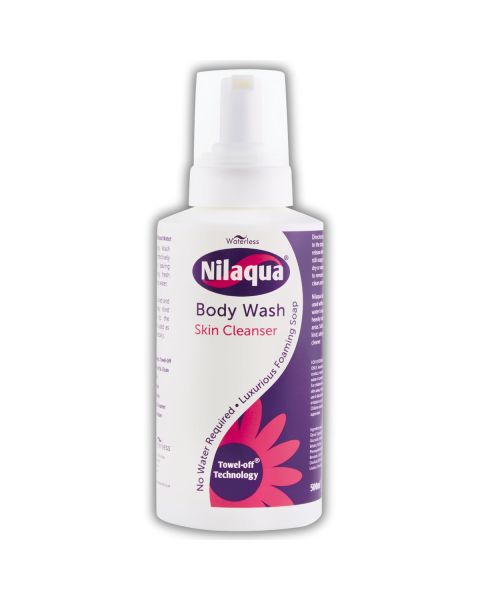 Nilaqua No-Rinse Body Wash Skin Cleanser 500ml
