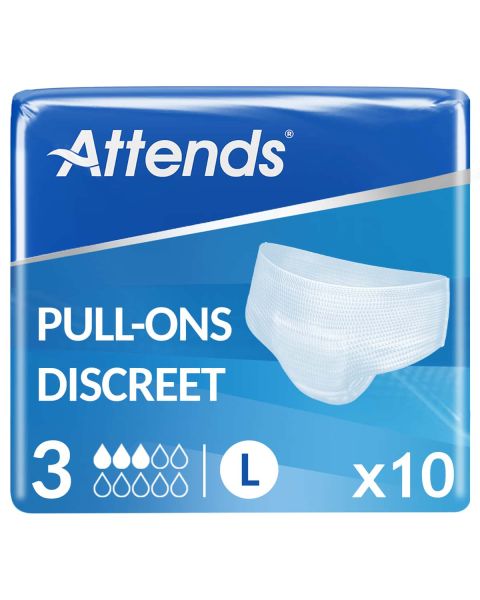 Attends Pull-Ons Discreet 3 Large (900ml) 10 Pack