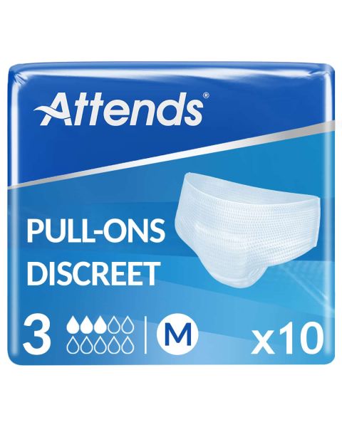 Attends Pull-Ons Discreet 3 Medium (900ml) 10 Pack