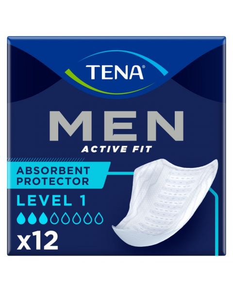 TENA Men Active Fit Absorbent Protector Level 1 (200ml) 12 Pack