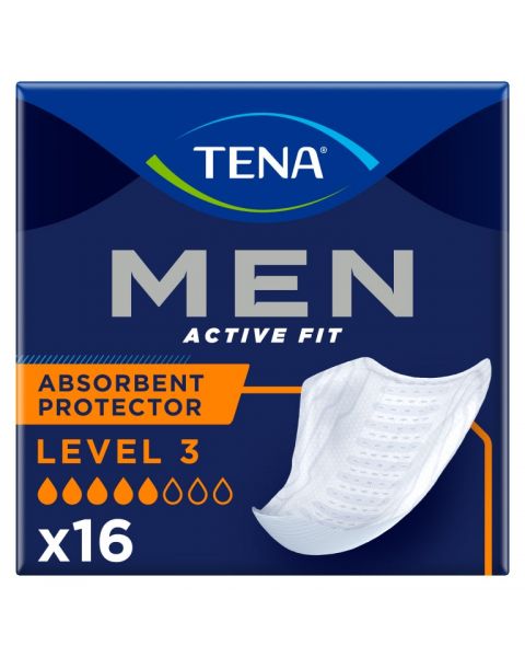 TENA Men Active Fit Absorbent Protector Level 3 (700ml) 16 Pack